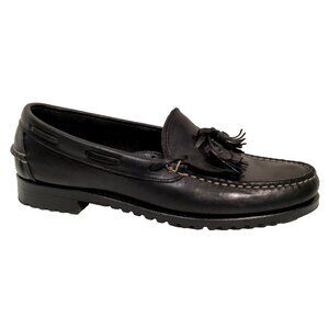 Allen Edmonds Shoes Men 8.5 Dellwood Loafers Kiltie Tassel Black Leather